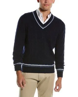 Brunello Cucinelli кашемировый свитер с v-образным вырезом для мужчин 50