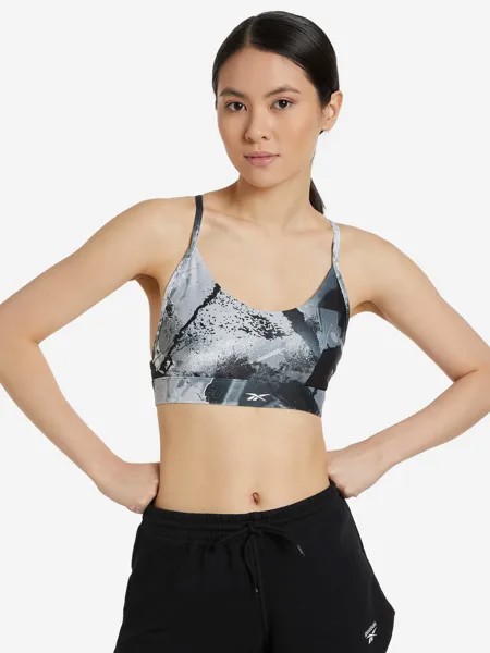 Спортивный топ бра Reebok Lux Strappy Bra, Черный