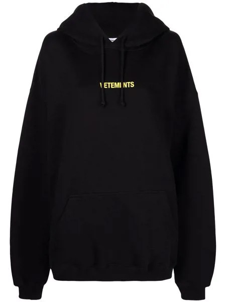 VETEMENTS худи оверсайз с логотипом