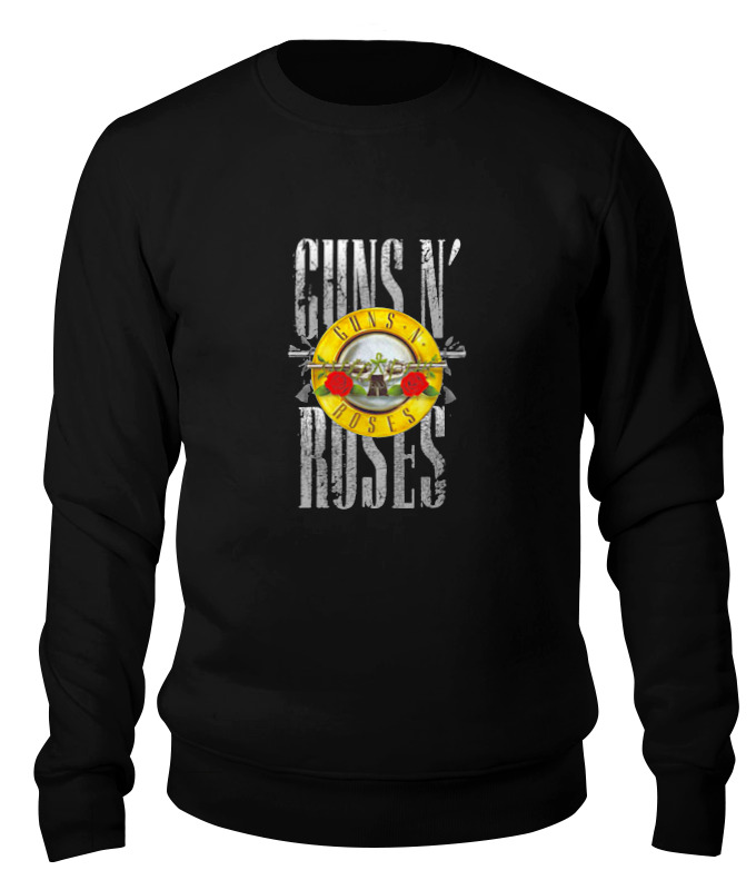 Свитшот унисекс Printio Guns n' roses черный 2XL