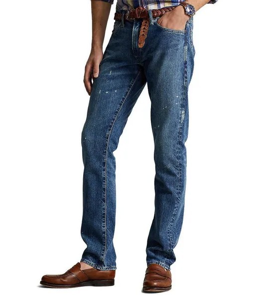 Прямые узкие джинсы Polo Ralph Lauren Varick, синий