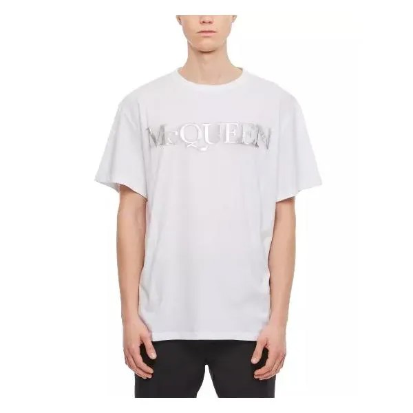 Футболка creneck cotton t-shirt Alexander Mcqueen, белый