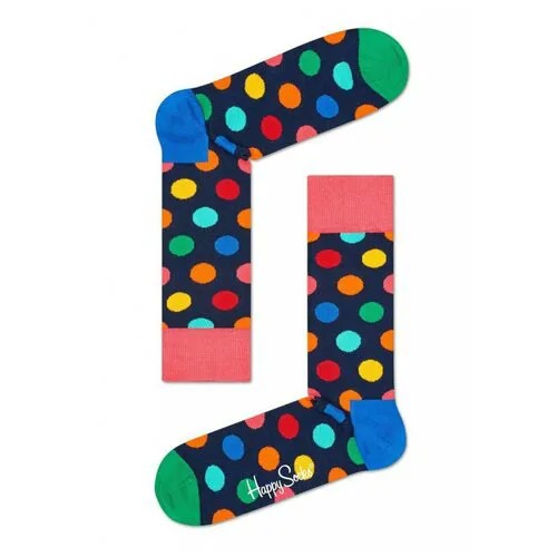 Носки  унисекс Happy Socks, 1 пара, классические, размер универсальный, синий