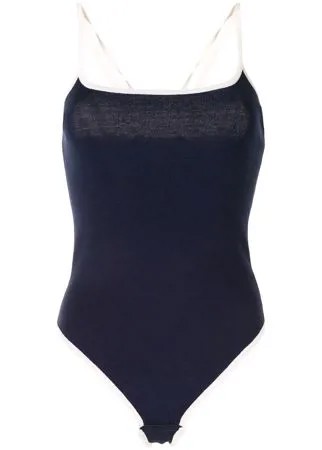 Chanel Pre-Owned боди 1996-го года с контрастной окантовкой