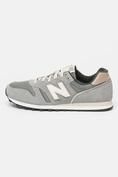Замшевые спортивные туфли 373 Mesh New Balance, серый