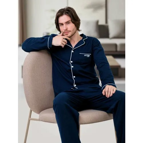 Пижама TIT'STYLE, размер XXL, темно-синий