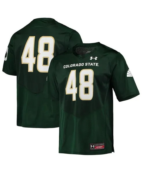 Мужская зеленая футбольная майка № 48 Colorado State Rams, реплика Under Armour