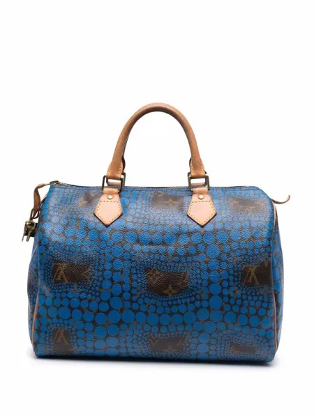 Louis Vuitton сумка Speedy Kusama 2010-х годов с монограммой