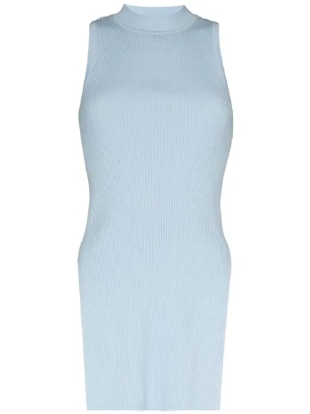 Materiel MATERIEL RIBBED TOP HGHNK SLVLS LNG