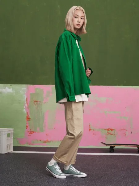 Комбинезон женский Converse с множеством карманов в стиле ретро, бежевый