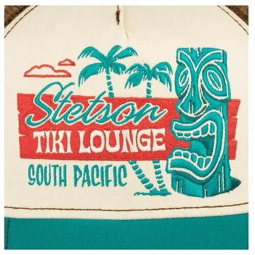 Бейсболка с сеточкой STETSON 7751195 TRUCKER CAP TIKI LOUNGE, размер ONE