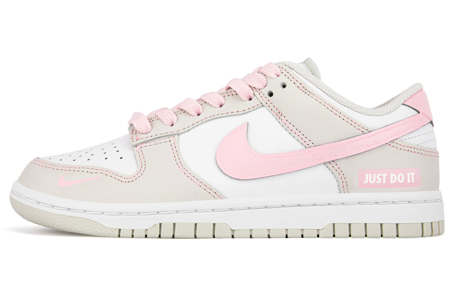 Кроссовки Nike Dunk Skateboarding Shoes Unisex Low-top Beige/Pink, розовый