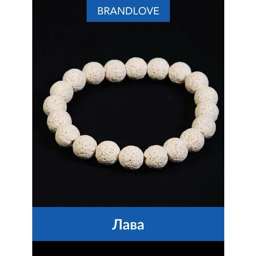Браслет BL Jewelry Stonify, вулканическая лава, 1 шт., размер 17 см, экрю