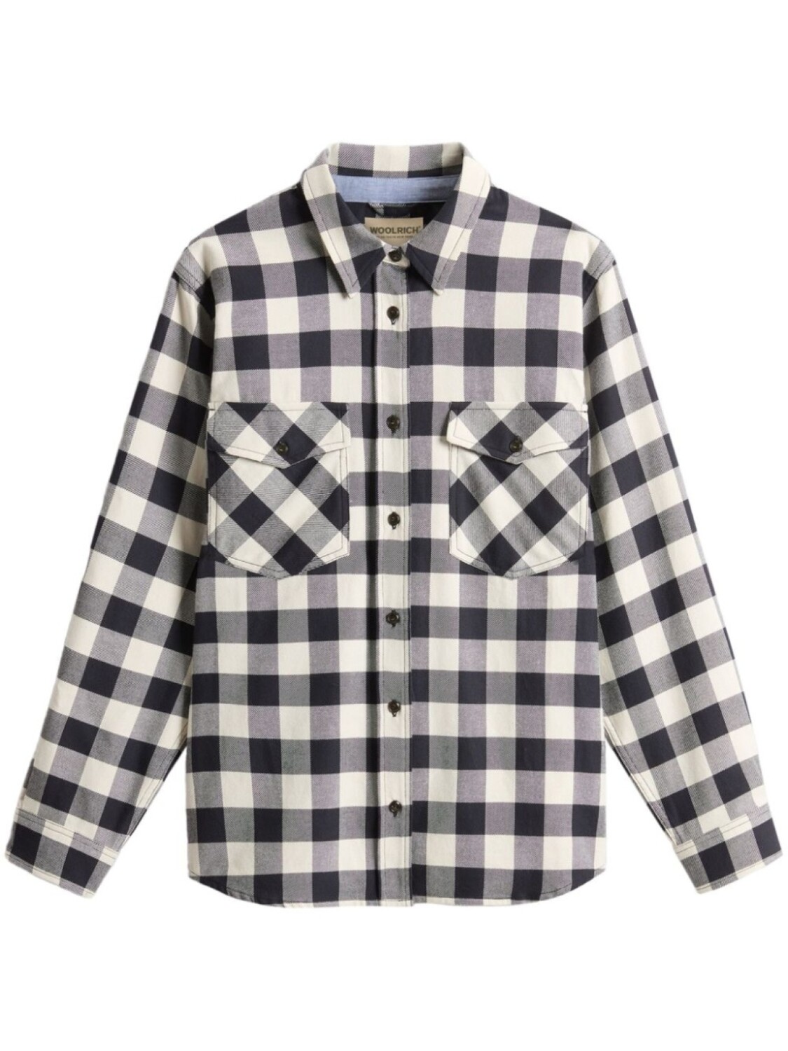 Woolrich фланелевая рубашка, синий
