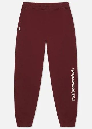 Мужские брюки thisisneverthat SP-Logo Embroidery, цвет бордовый, размер S
