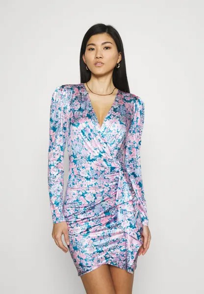 Платье из джерси угольно-синего цвета Guess