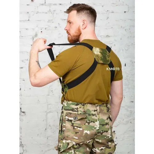 Подтяжки КМФ78, размер one size, черный, мультиколор