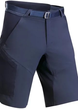 Мужские удлиненные шорты для горных походов MH500, размер: EU44 RU50, цвет: Темно-Синий/Асфальтово-Синий QUECHUA Х Декатлон