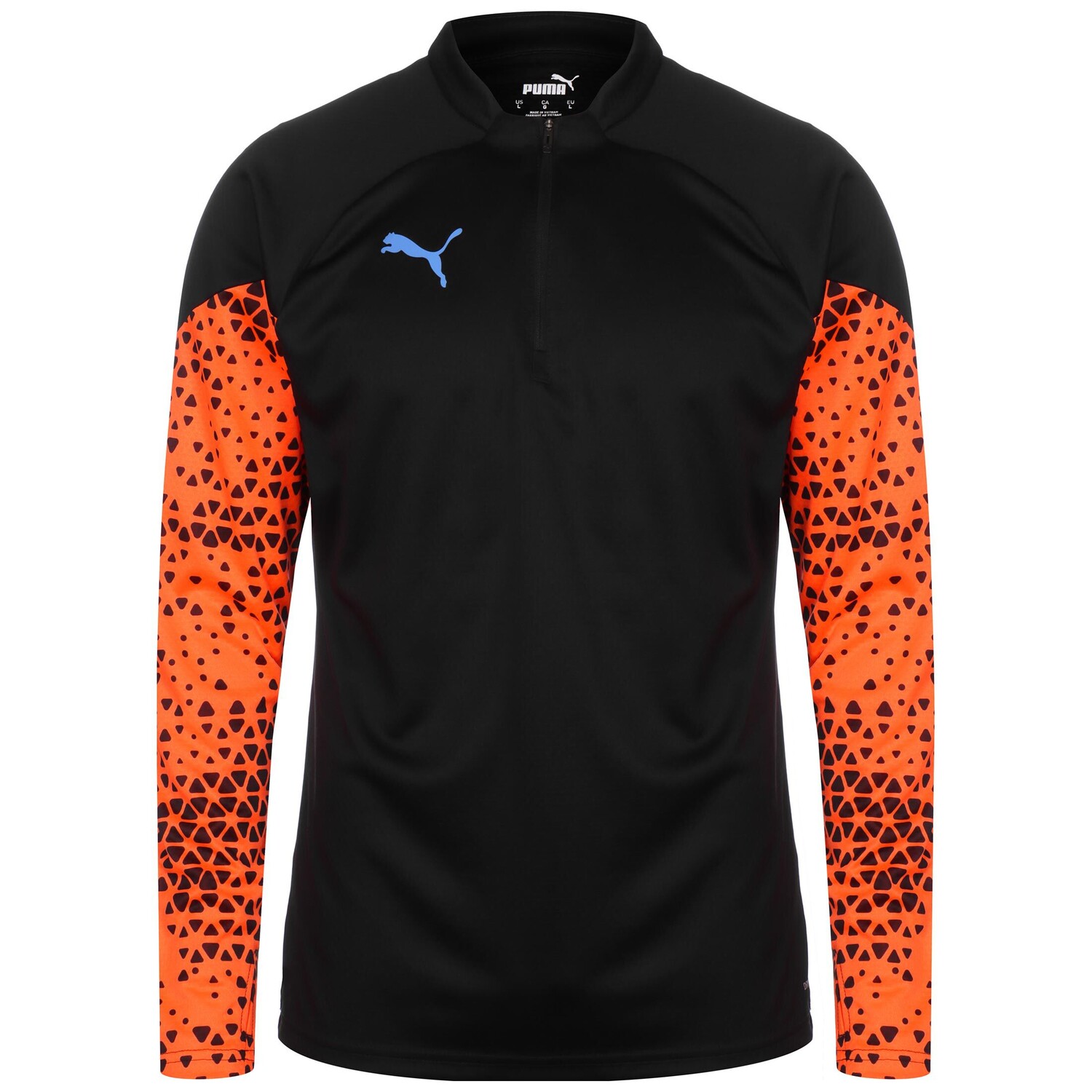 Лонгслив Puma individualCUP 1/4 Zip, черный