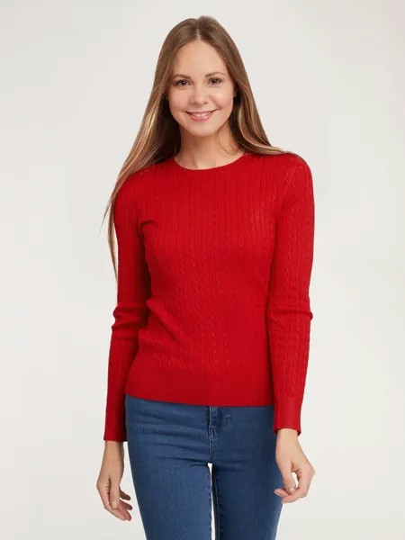 Джемпер женский oodji 63812672 красный 2XL
