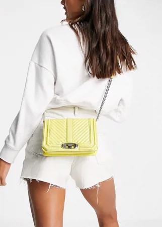 Желтая стеганая сумка на плечо Rebecca Minkoff-Желтый