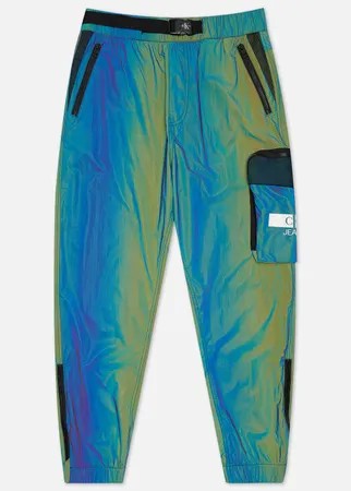 Мужские брюки Calvin Klein Jeans Iridescent Cargo, цвет комбинированный, размер S