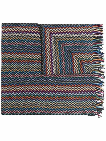 Missoni шарф с узором зигзаг