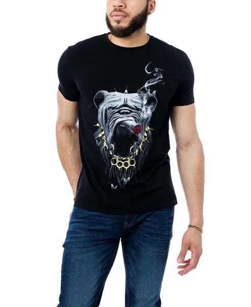Мужская футболка со стразами и изображением животных X-Ray