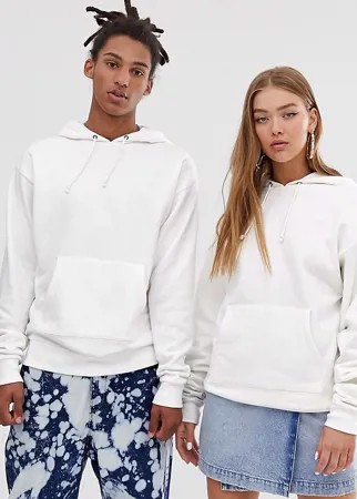 Белый худи COLLUSION Unisex