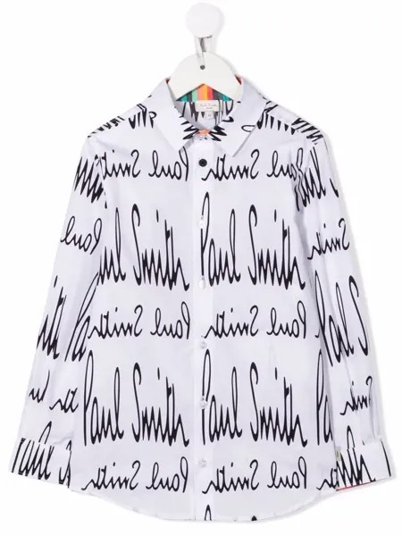 Paul Smith Junior рубашка с логотипом