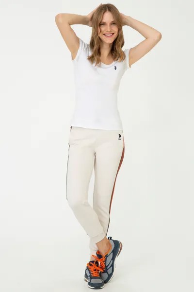 Спортивные брюки женские U.S. POLO Assn. G082SZ0OP0VIVEGA белые S