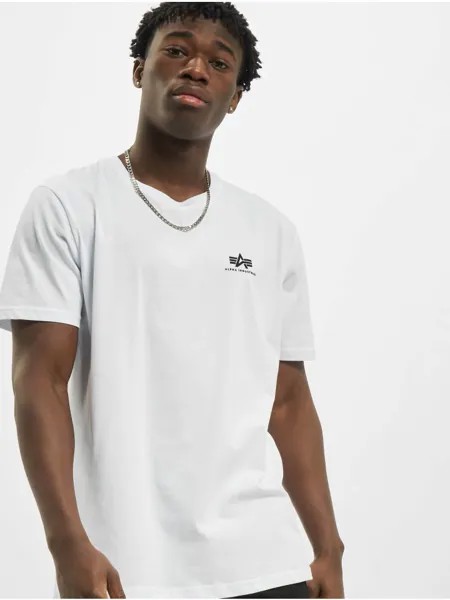 Футболка Alpha Industries, цвет black/dark mag white