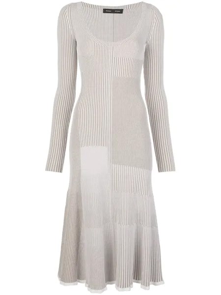Proenza Schouler трикотажное платье в технике пэчворк