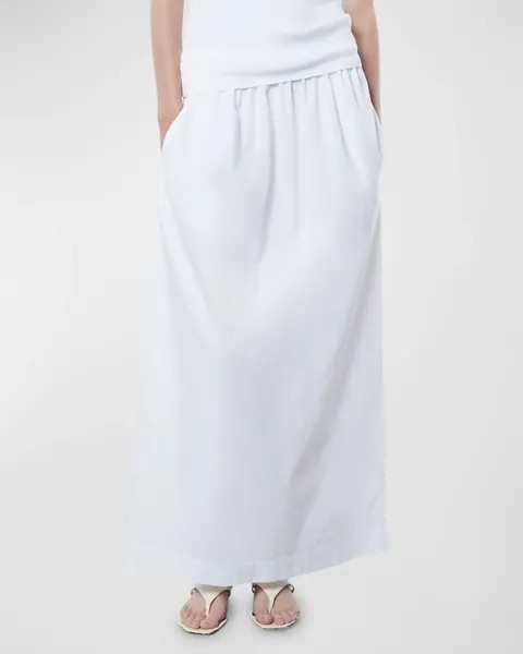 Поплиновая курортная юбка Enza Costa, цвет White
