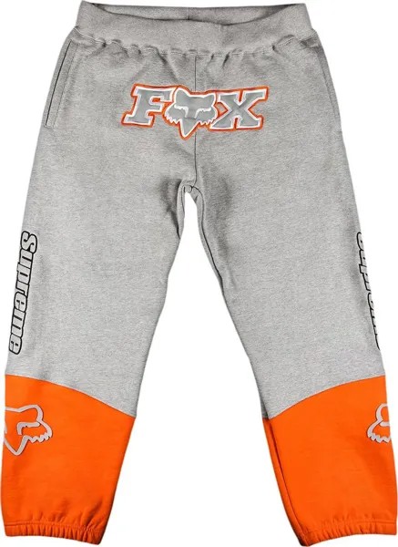 Спортивные брюки Supreme x Fox Racing Sweatpant 'Grey', серый