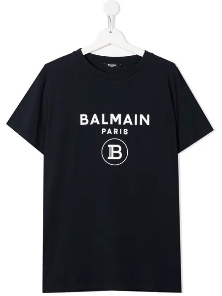Balmain Kids футболка с логотипом