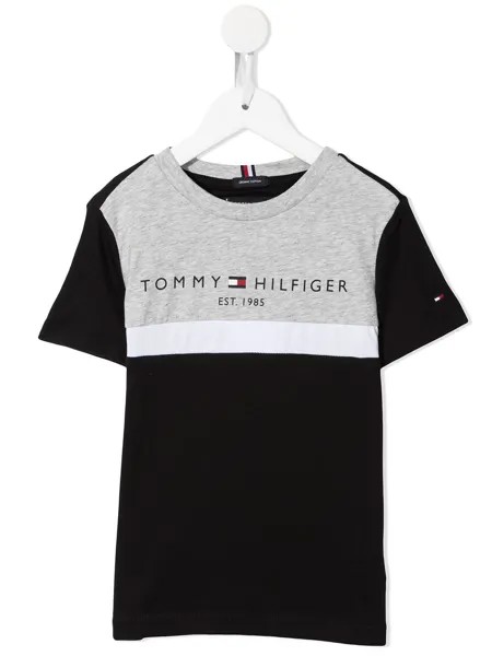 Tommy Hilfiger Junior футболка в стиле колор-блок с логотипом