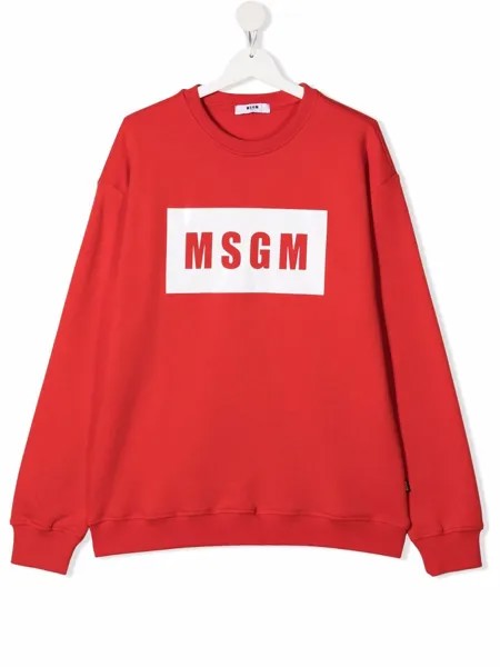 MSGM Kids толстовка с логотипом