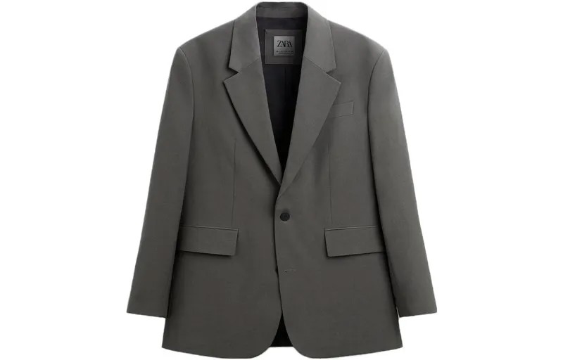 Деловой костюм мужской зеленый Zara, зеленый