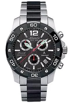 Швейцарские наручные  мужские часы Atlantic 87476.43.65S2. Коллекция Searock