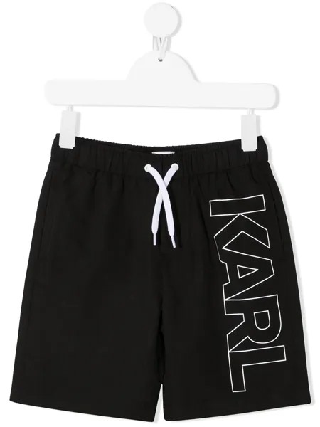 Karl Lagerfeld Kids плавки-шорты с логотипом