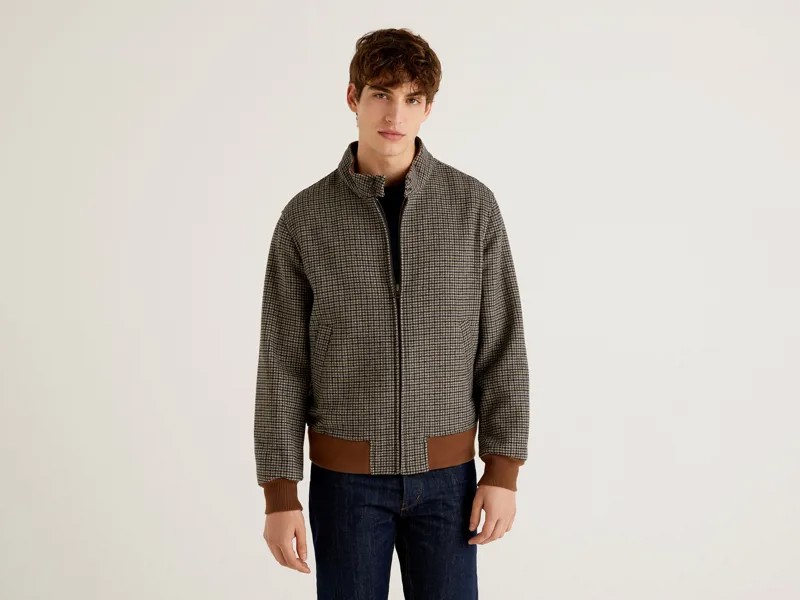 Бомбер мужской United Colors of Benetton 21A_24U053H58 разноцветный XL