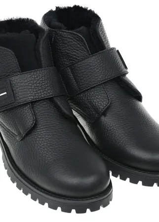 Черные ботинки из телячьей кожи Dolce&Gabbana