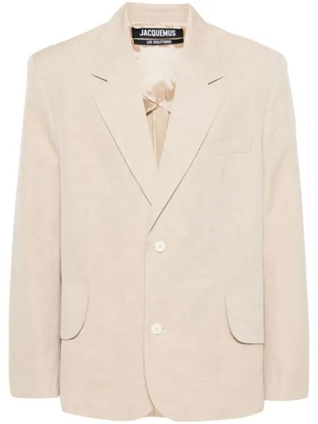 Jacquemus пиджак La Veste Titolo, нейтральный цвет