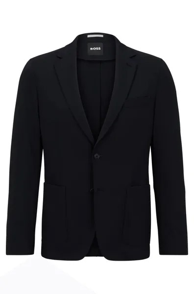 Пиджак приталенного кроя Hugo Boss Perfomance-Stretch Jersey, черный