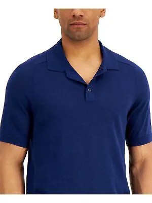 Мужская темно-синяя рубашка-поло TASSO ELBA классического кроя S