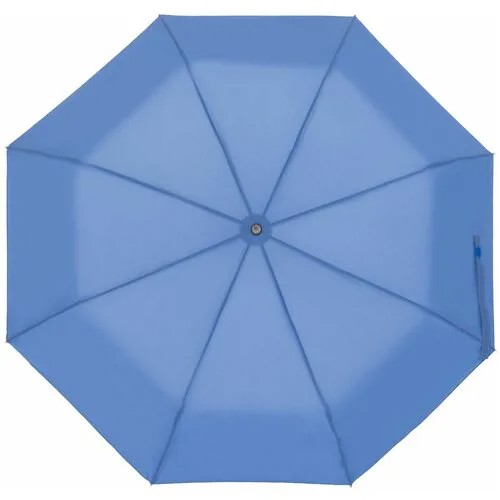 Мини-зонт molti, автомат, 3 сложения, купол 97 см., 8 спиц, чехол в комплекте, синий
