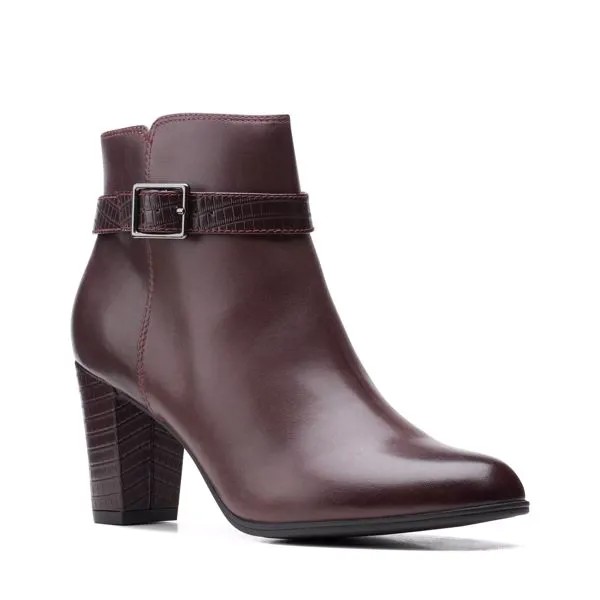 Женские ботильоны Clarks(Alayna Juno 26152979), бордовые