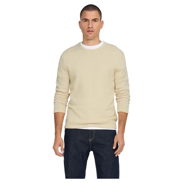 Свитер Only & Sons Panter Life 12 Struc, бежевый