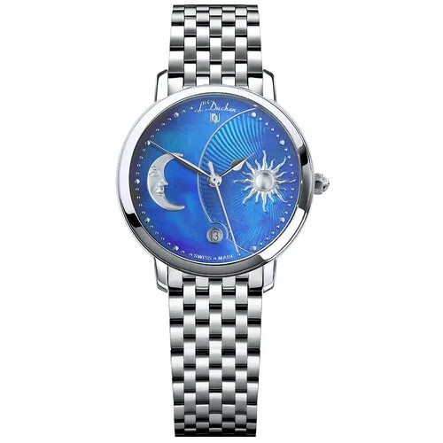 Наручные часы L'Duchen 60842, серебряный, синий